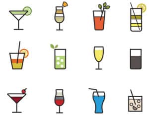 12 Cocktail Icons