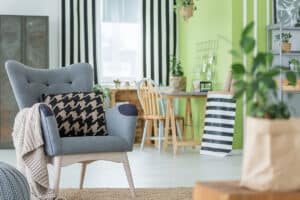Cozy Flat With Grey Armchair Pg2m8uk