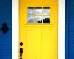 Trending Color Real Estate Yellow Door